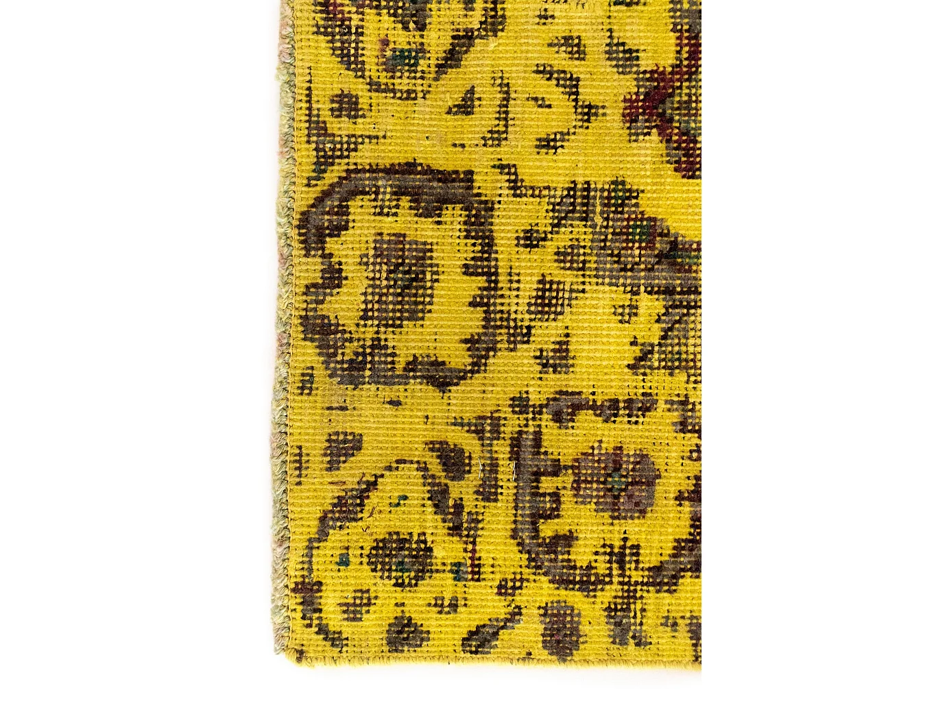 Tapis de laine 137x176 jaune Vintage Royal