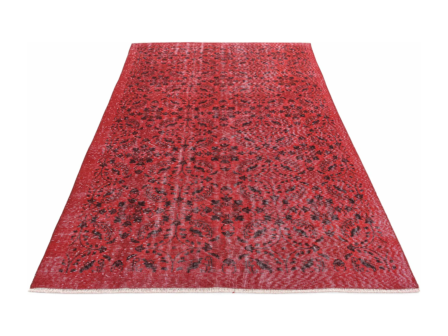 Tapis de laine 147x257 rouge Ultra Vintage