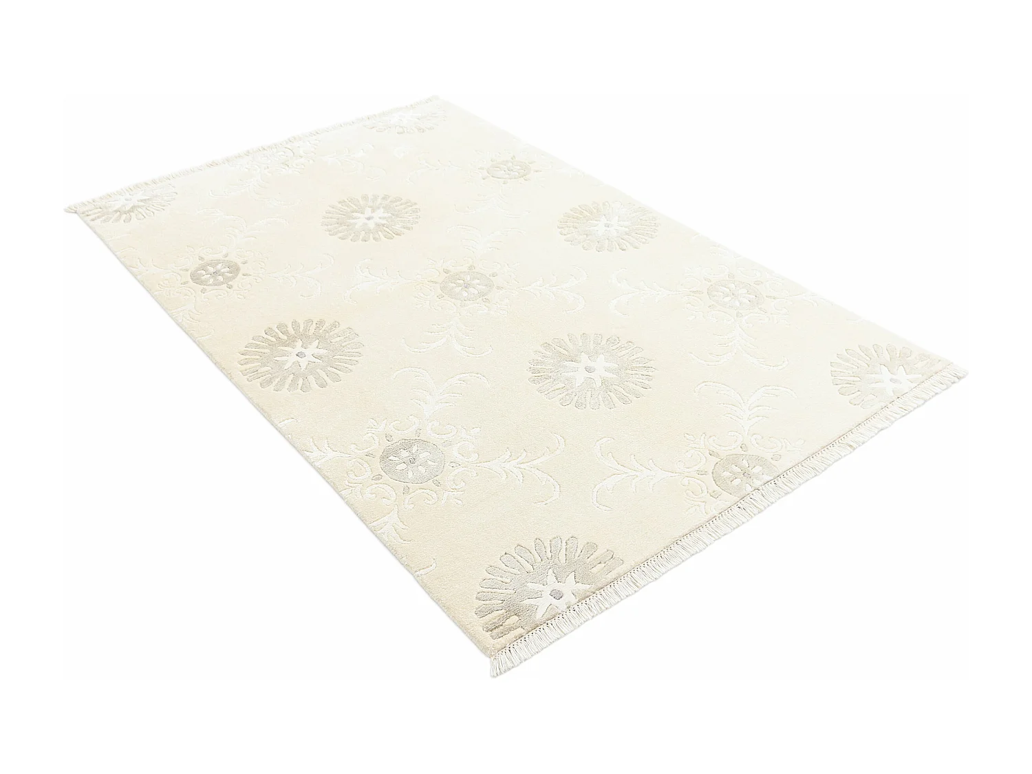Tapis de laine 117x183 beige Darya