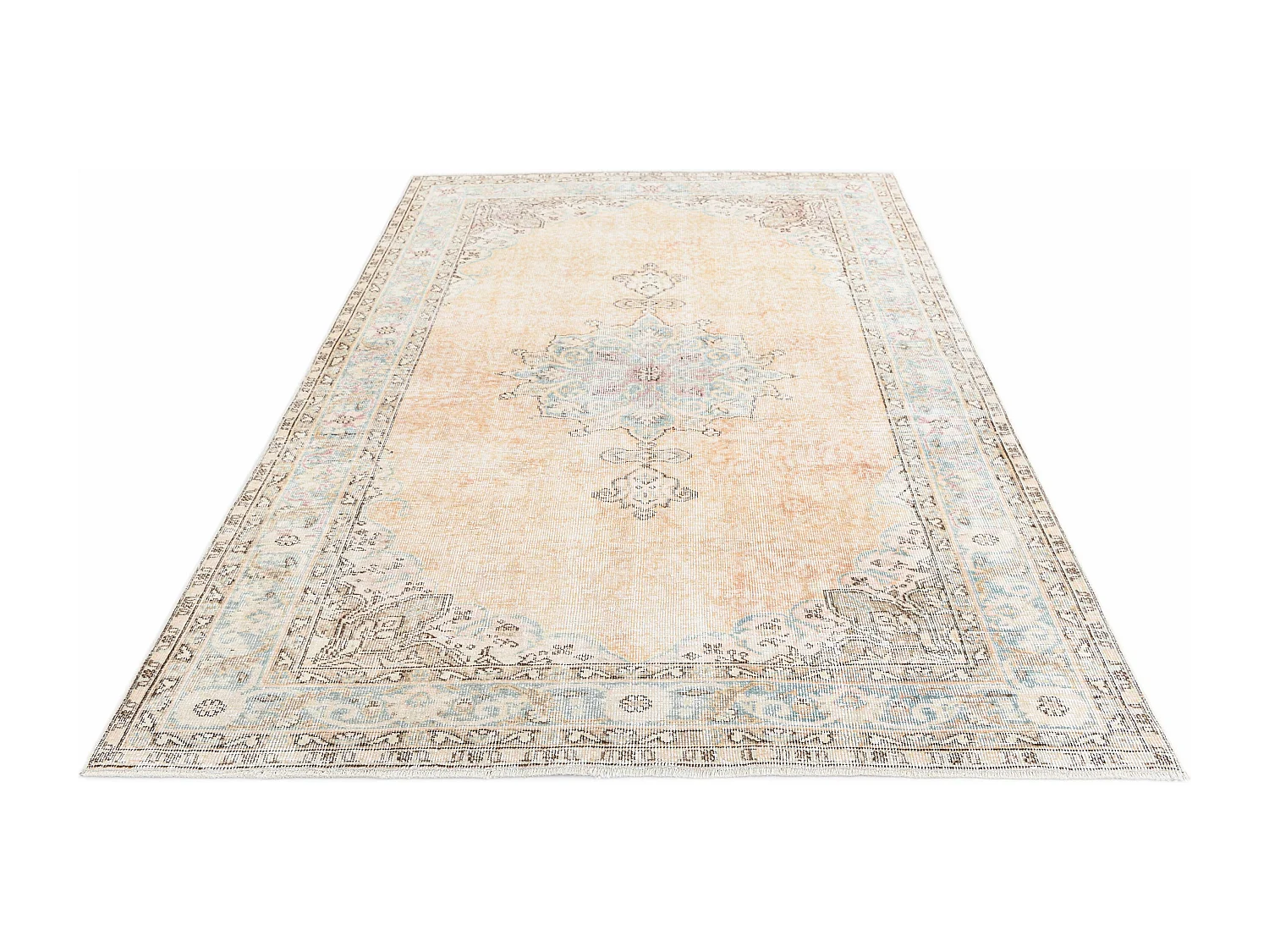 Tappeto in lana 168x254 rosa Ultra Vintage