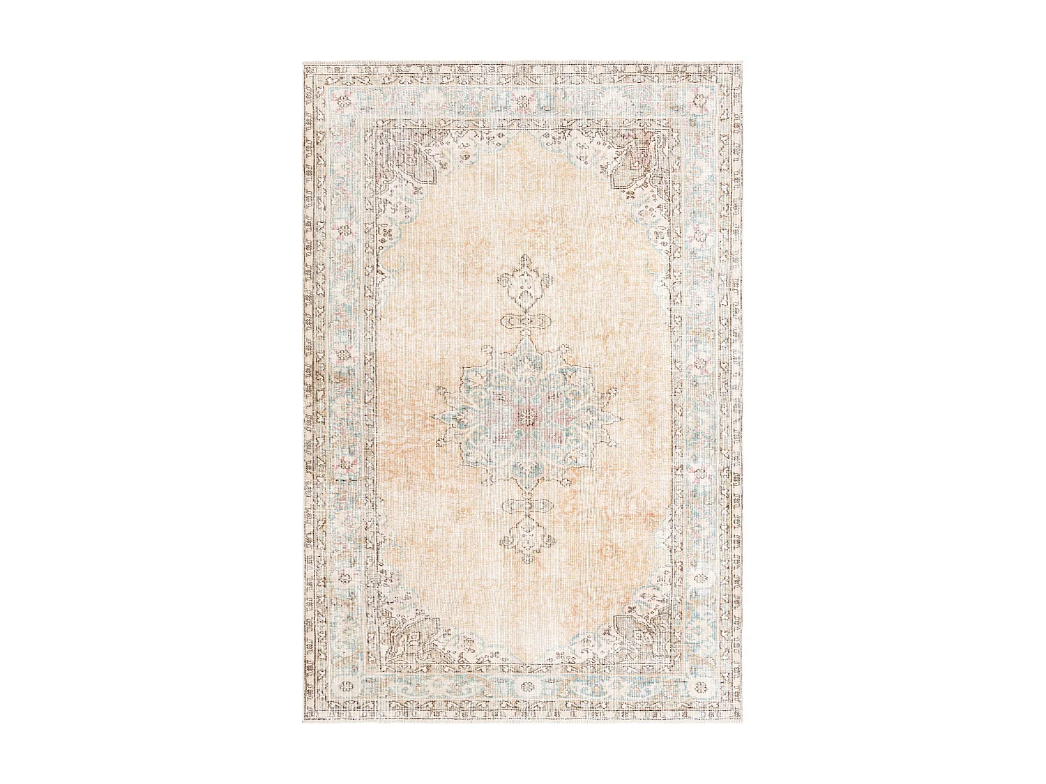 Tapis de laine 168x254 rose Ultra Vintage