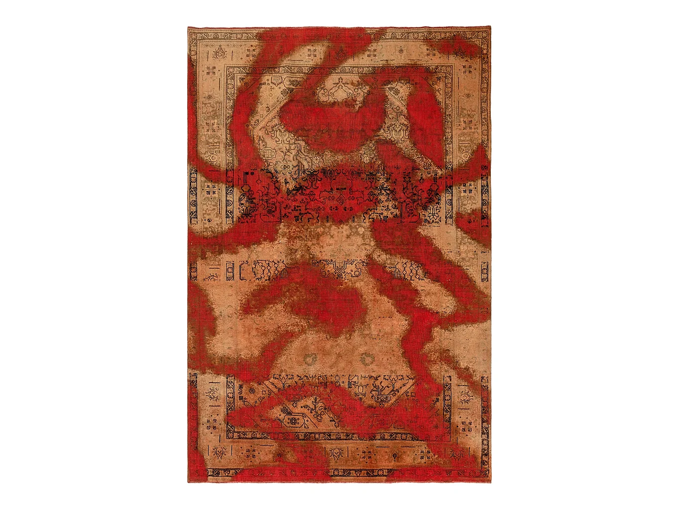 Tapis de laine 193x294 rouge Vintage Royal