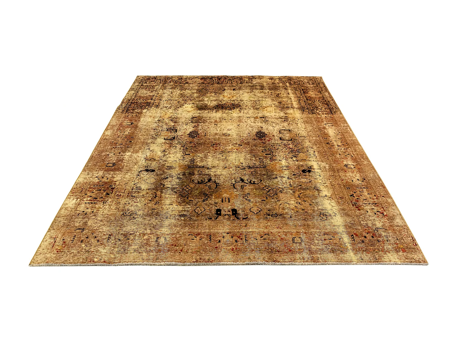 Wollteppich 190x299 Gelb Vintage Royal