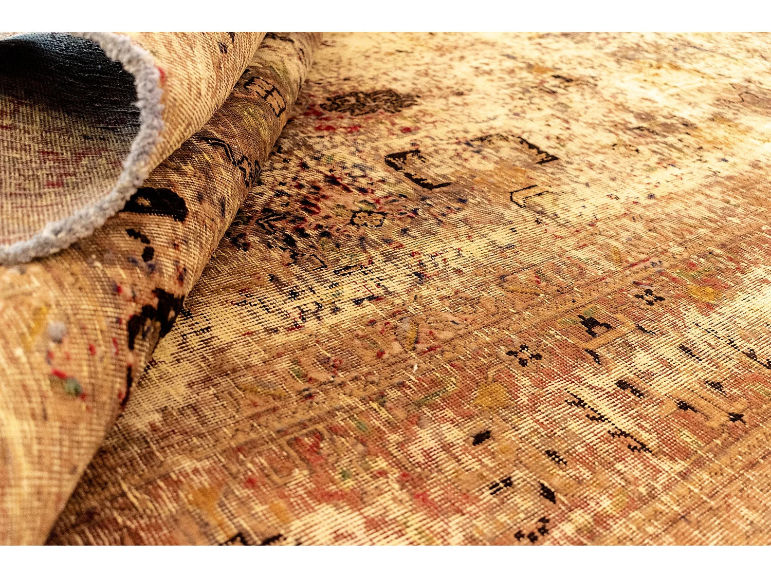 Wollteppich 190x299 Gelb Vintage Royal