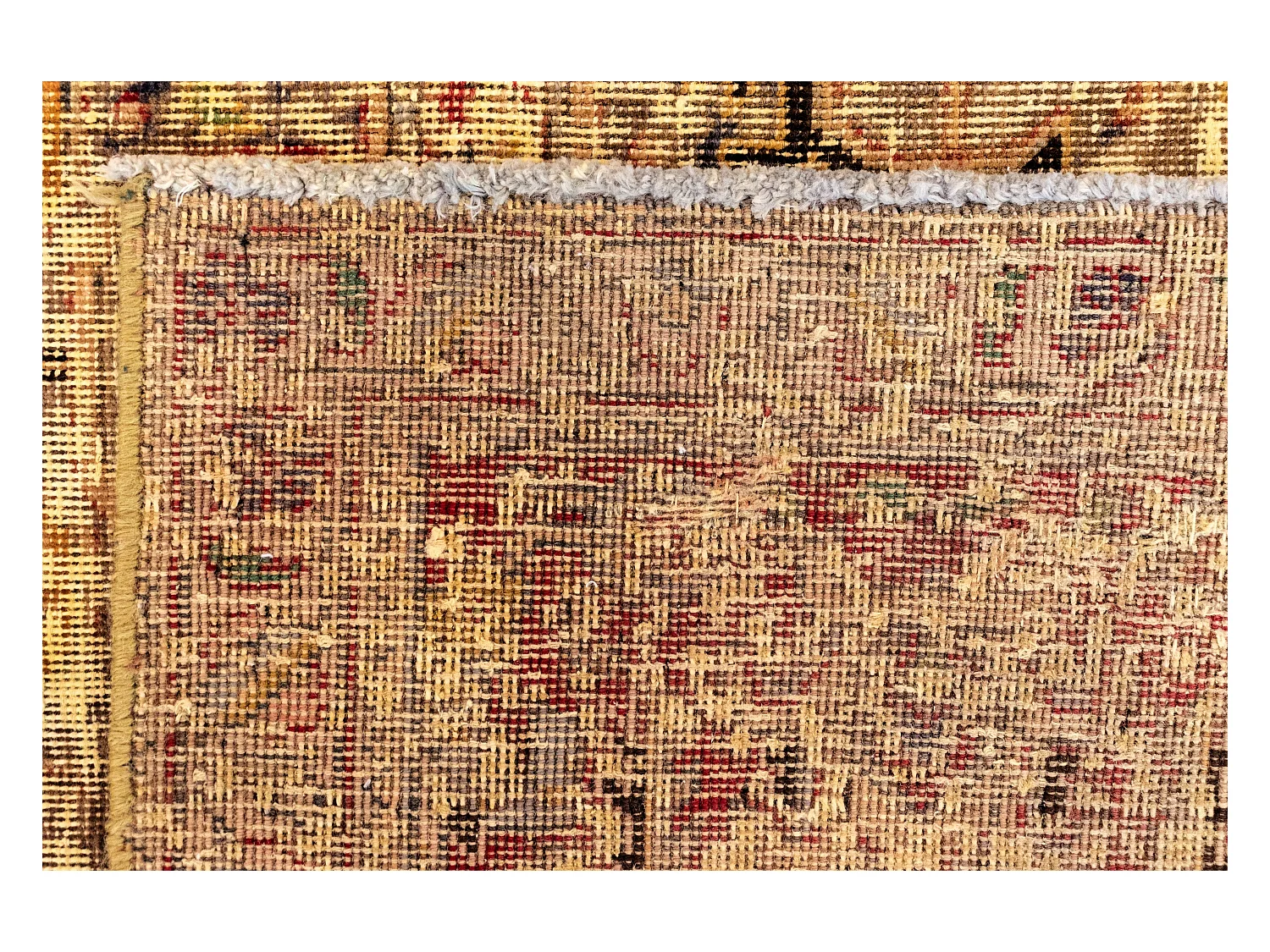 Tapis de laine 190x299 jaune Vintage Royal