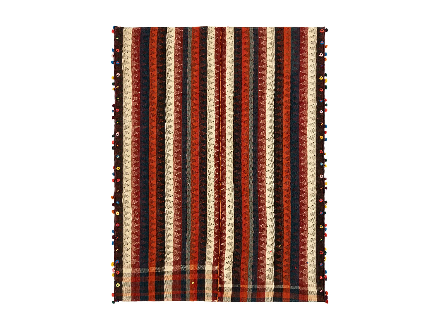 Wollteppich 151x195 Rot Jajim