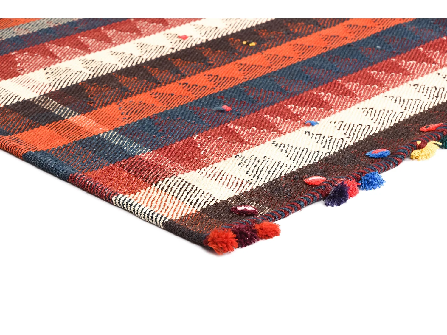 Wollteppich 151x195 Rot Jajim