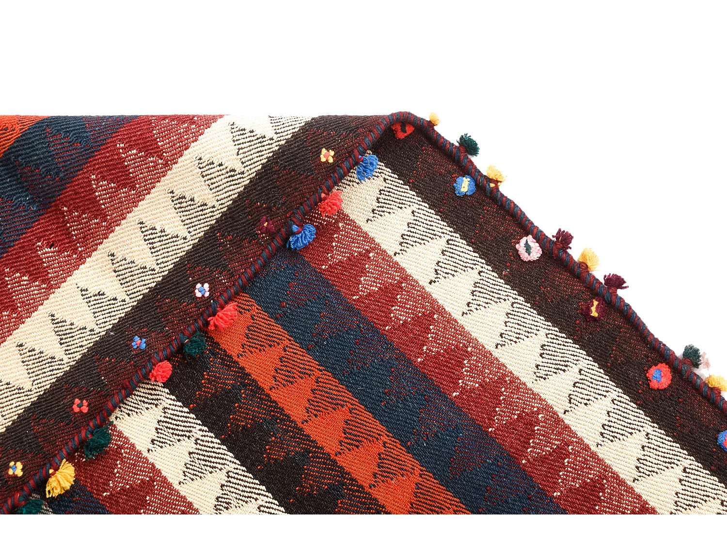 Wollteppich 151x195 Rot Jajim