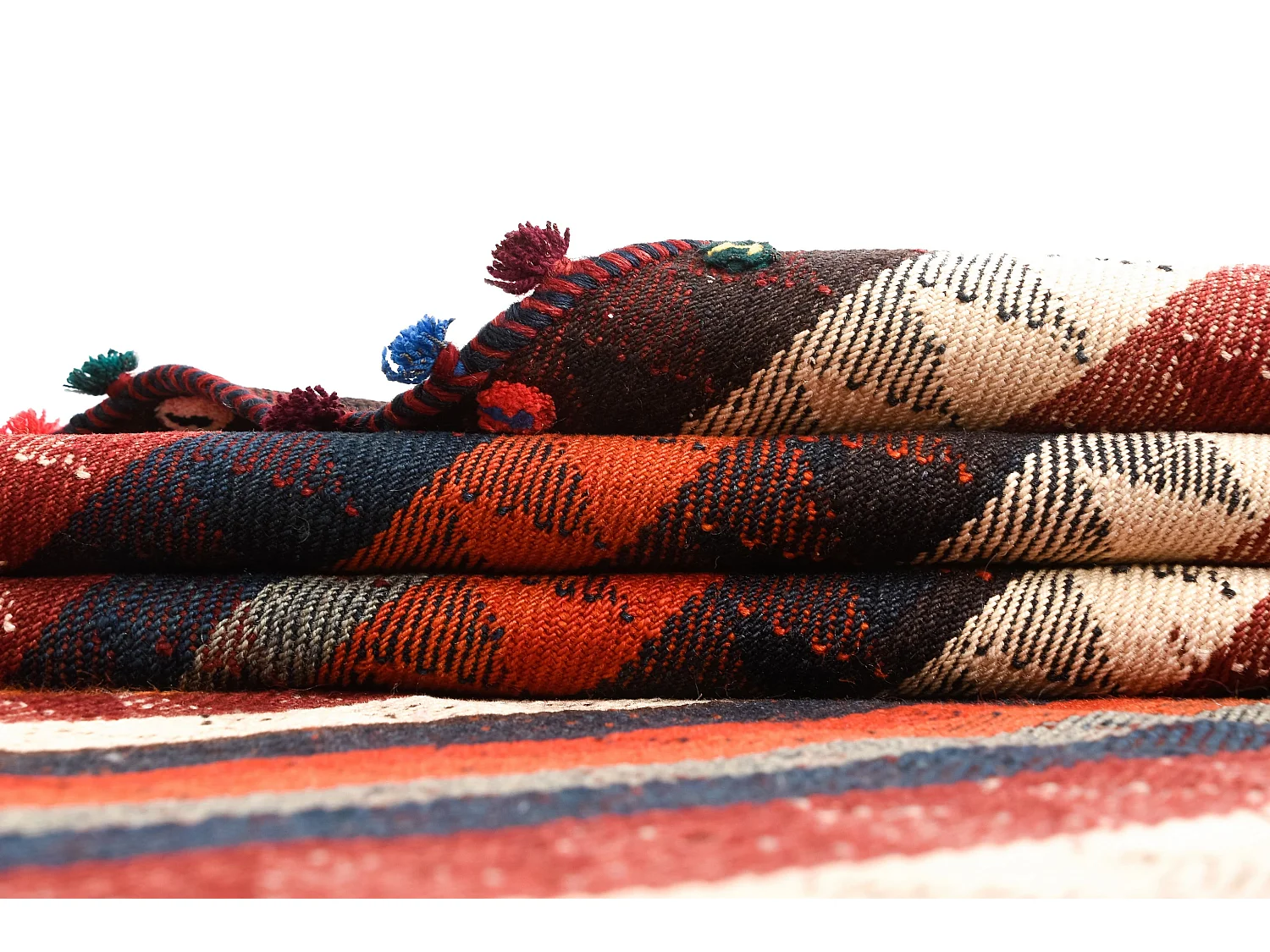 Wollteppich 151x195 Rot Jajim