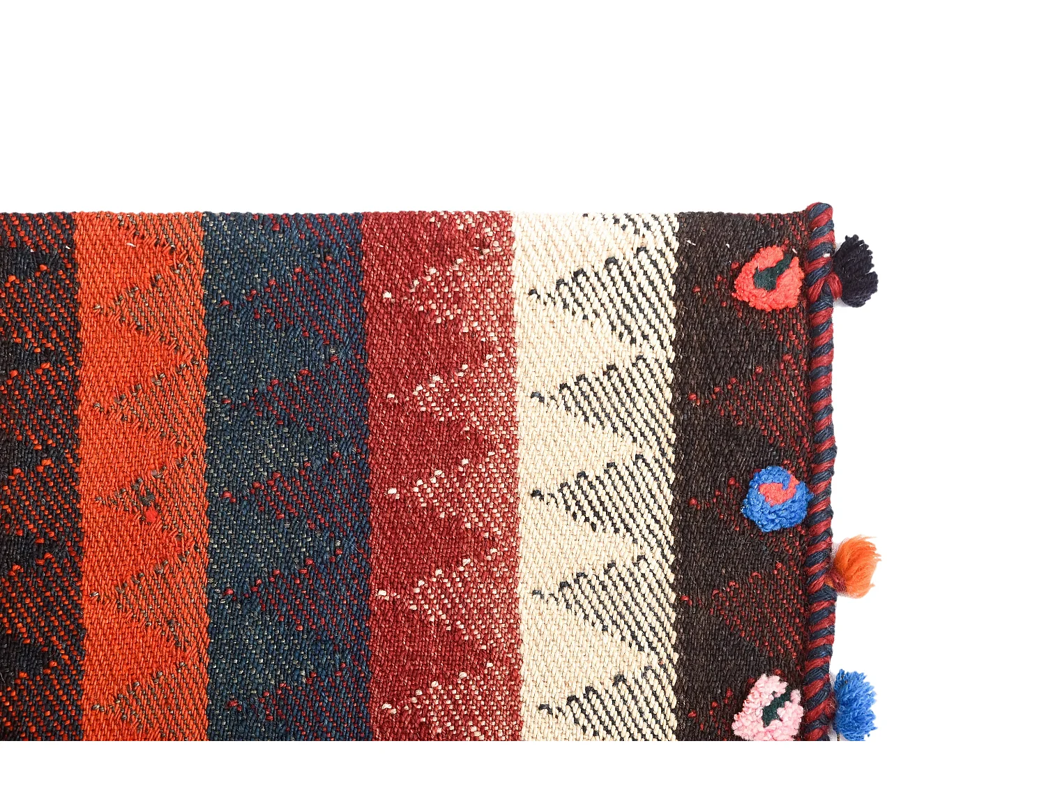 Tapis de laine 151x195 rouge Jajim