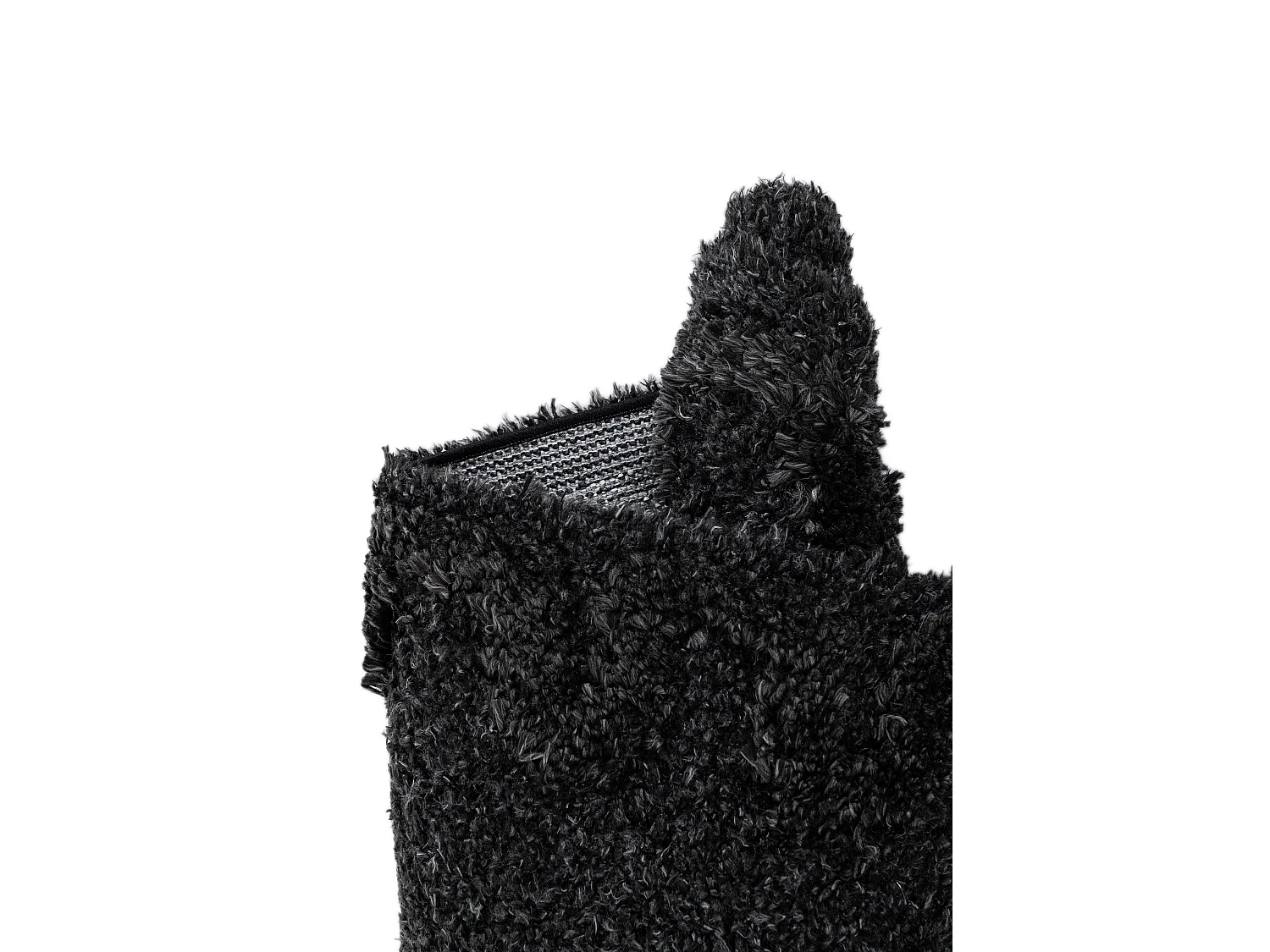 Tapis shaggy 160x245 noir Thun Scutum