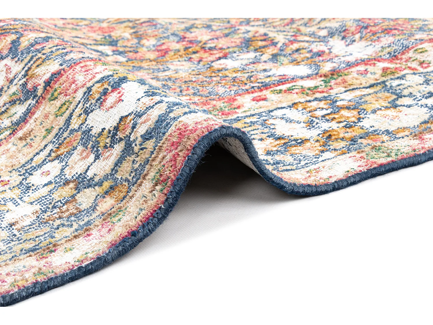 Tapis de laine 171x294 Bleu Vintage Royal