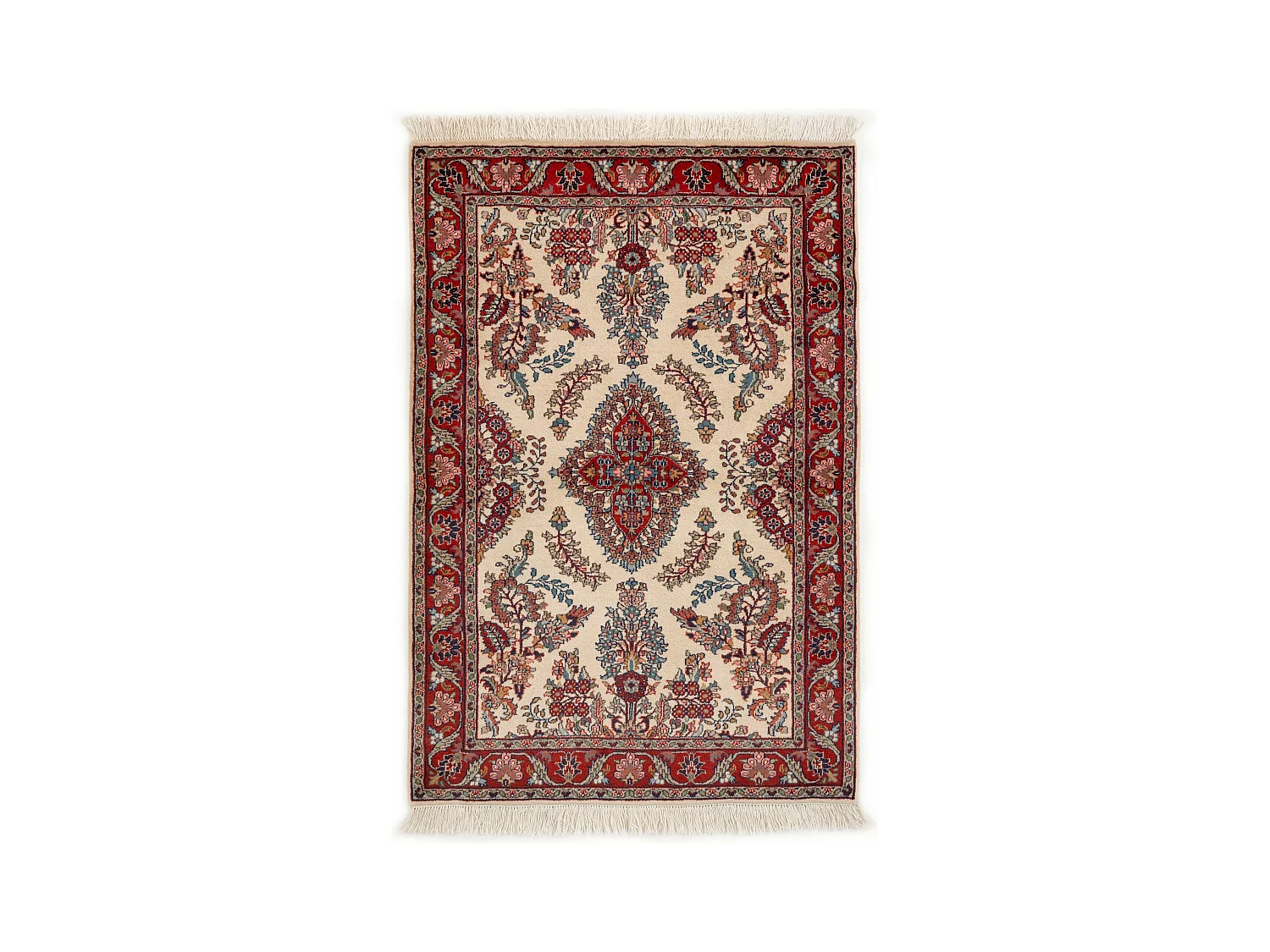 Tapis de laine 105x158 rouge Tabriz