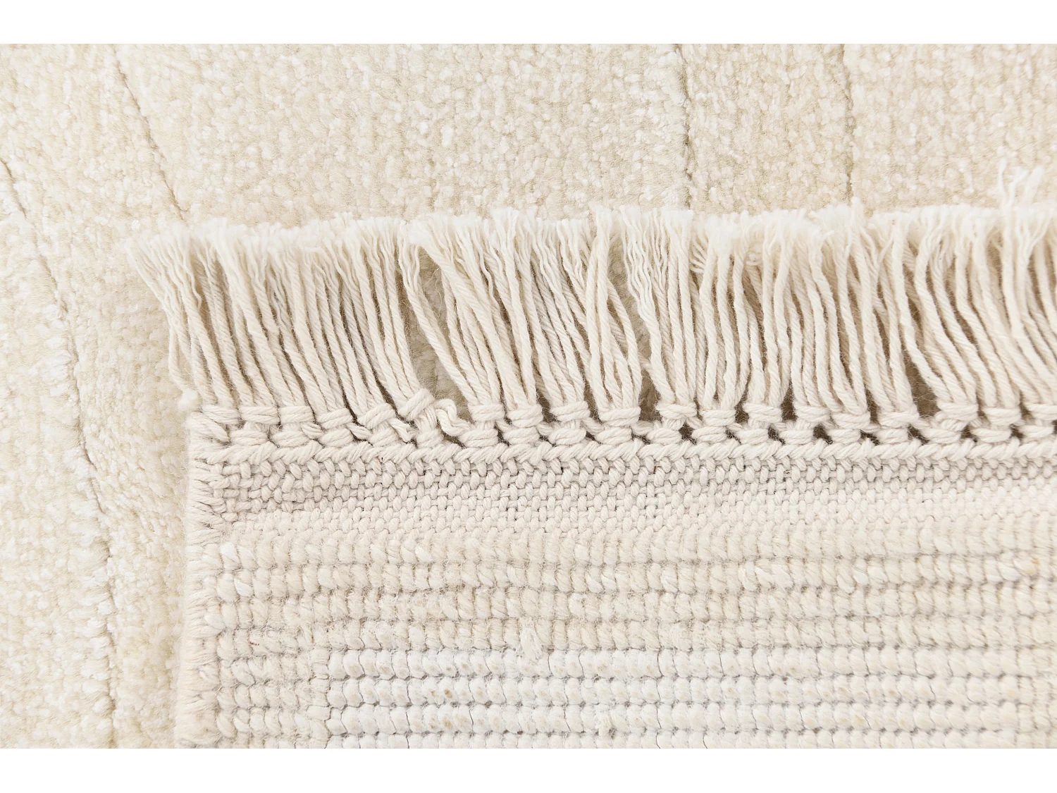 Tapis de couloir en laine 84x295 beige Darya