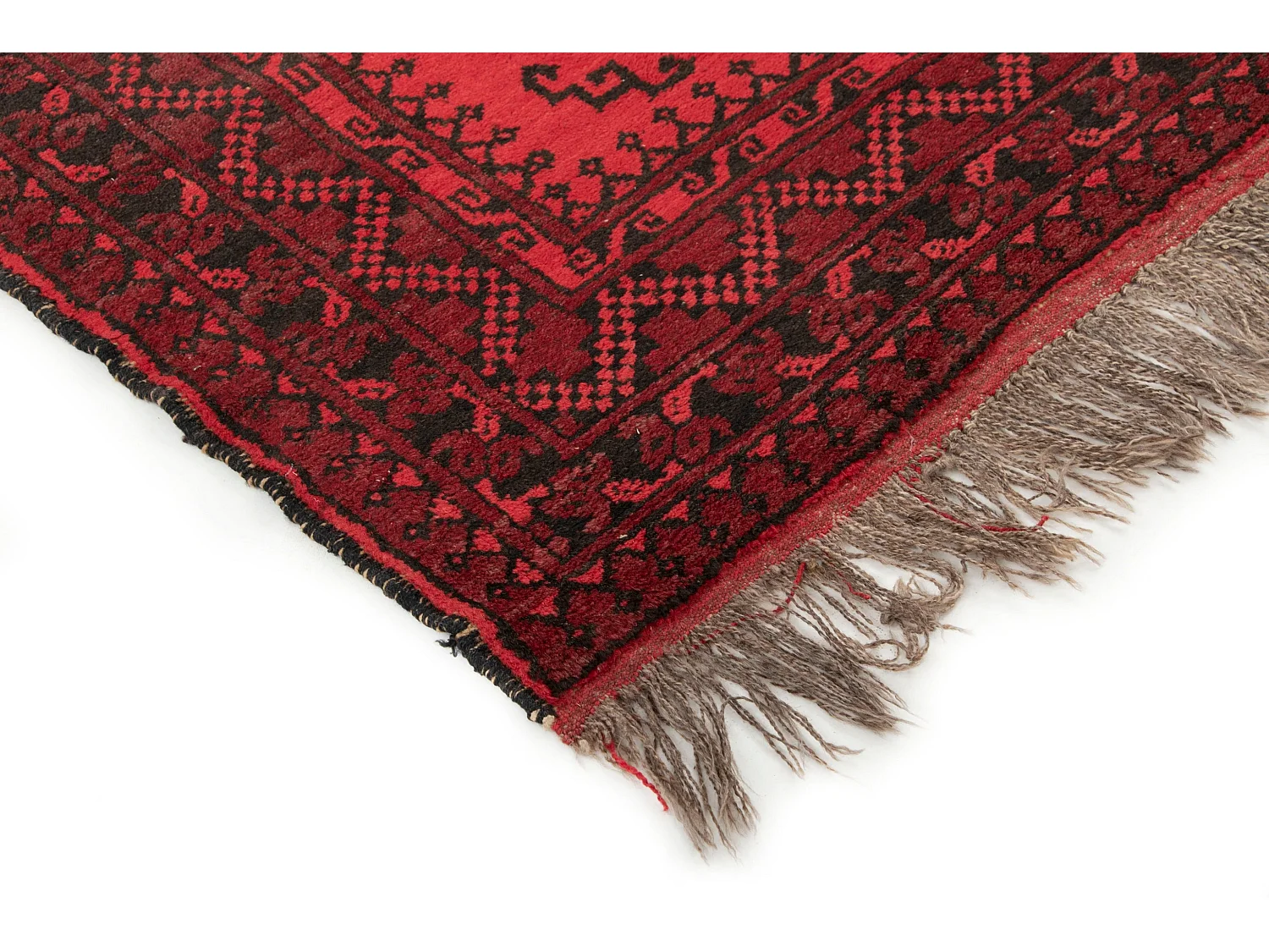 Tapis de laine 106x155 rouge Afghan