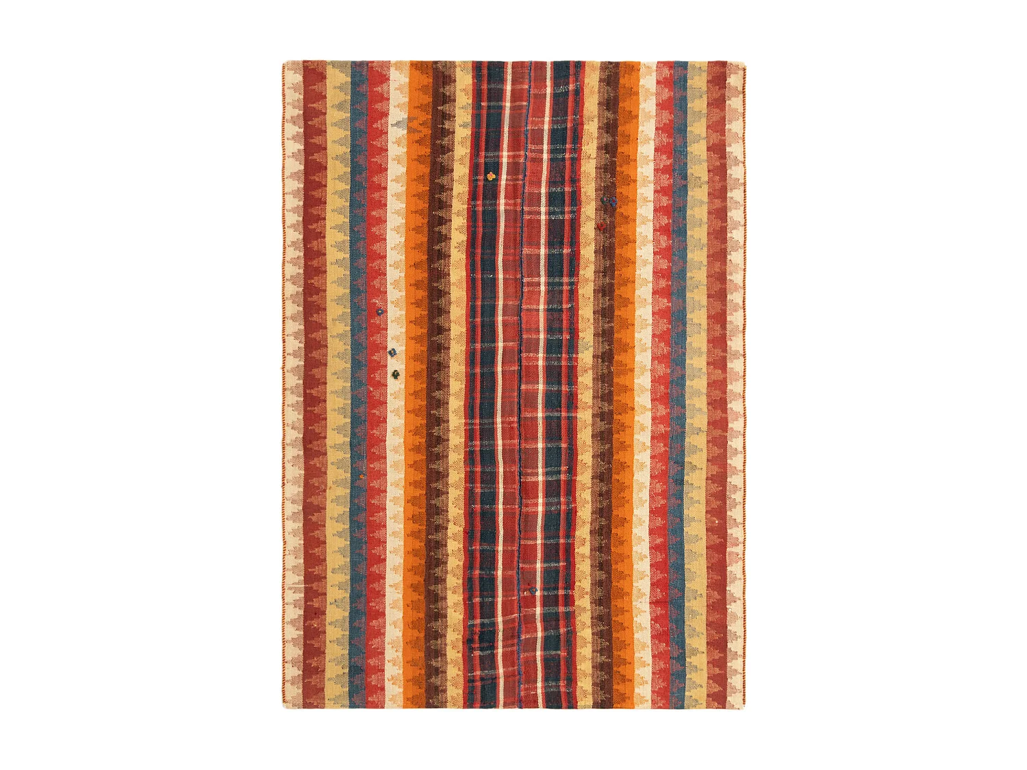 Wollteppich 137x189 Rot Jajim