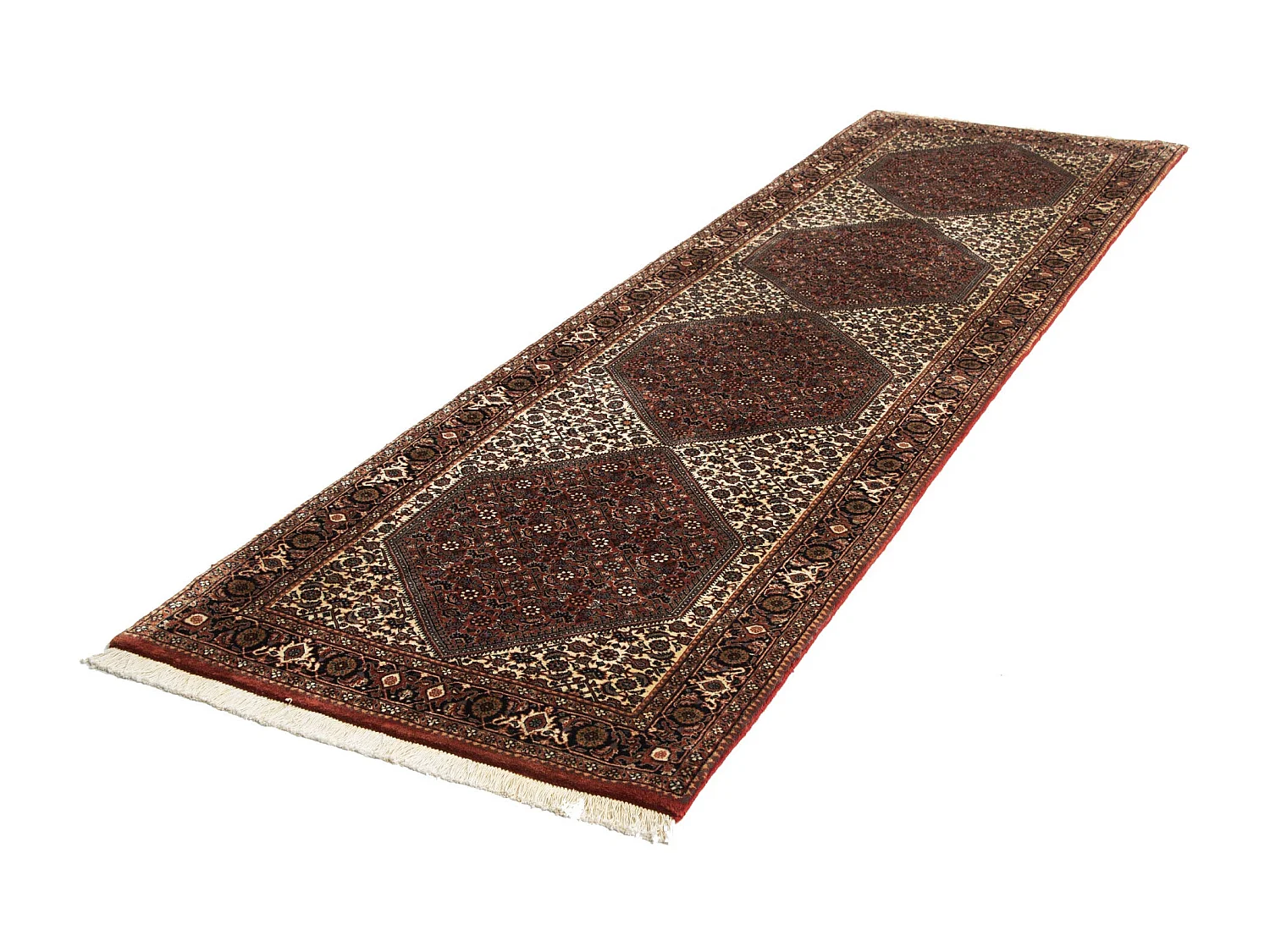 Tapis de couloir en laine 85x305 brun Bidjar