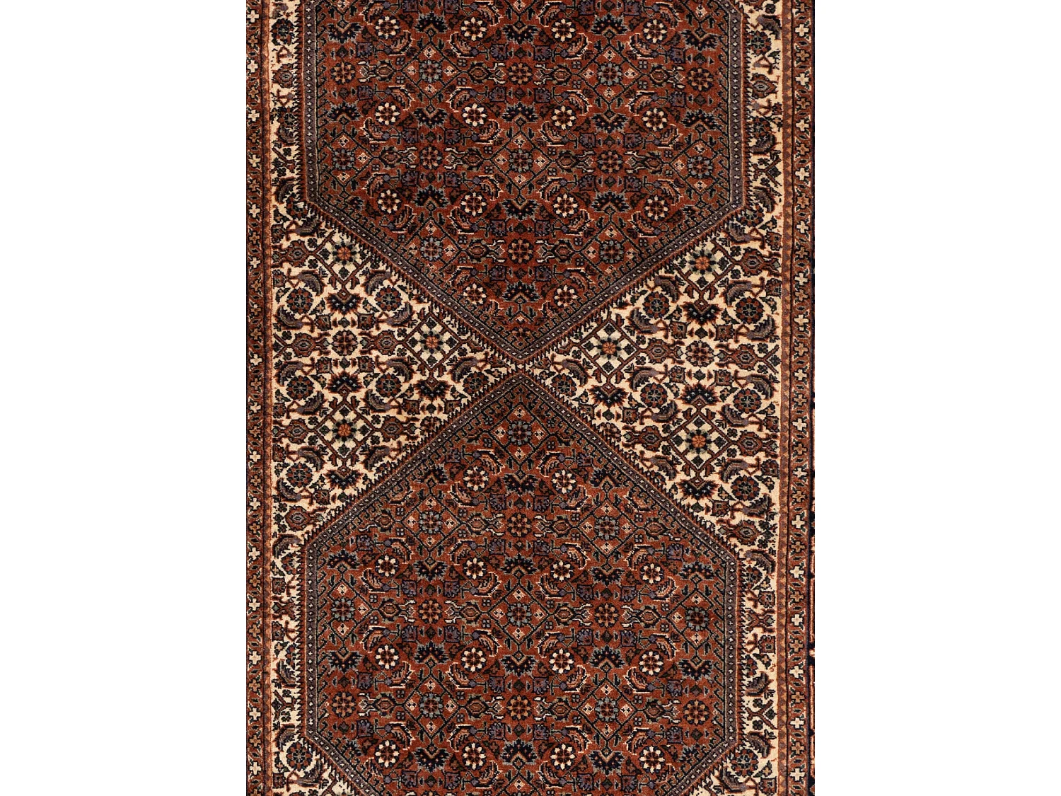 Tapis de couloir en laine 85x305 brun Bidjar