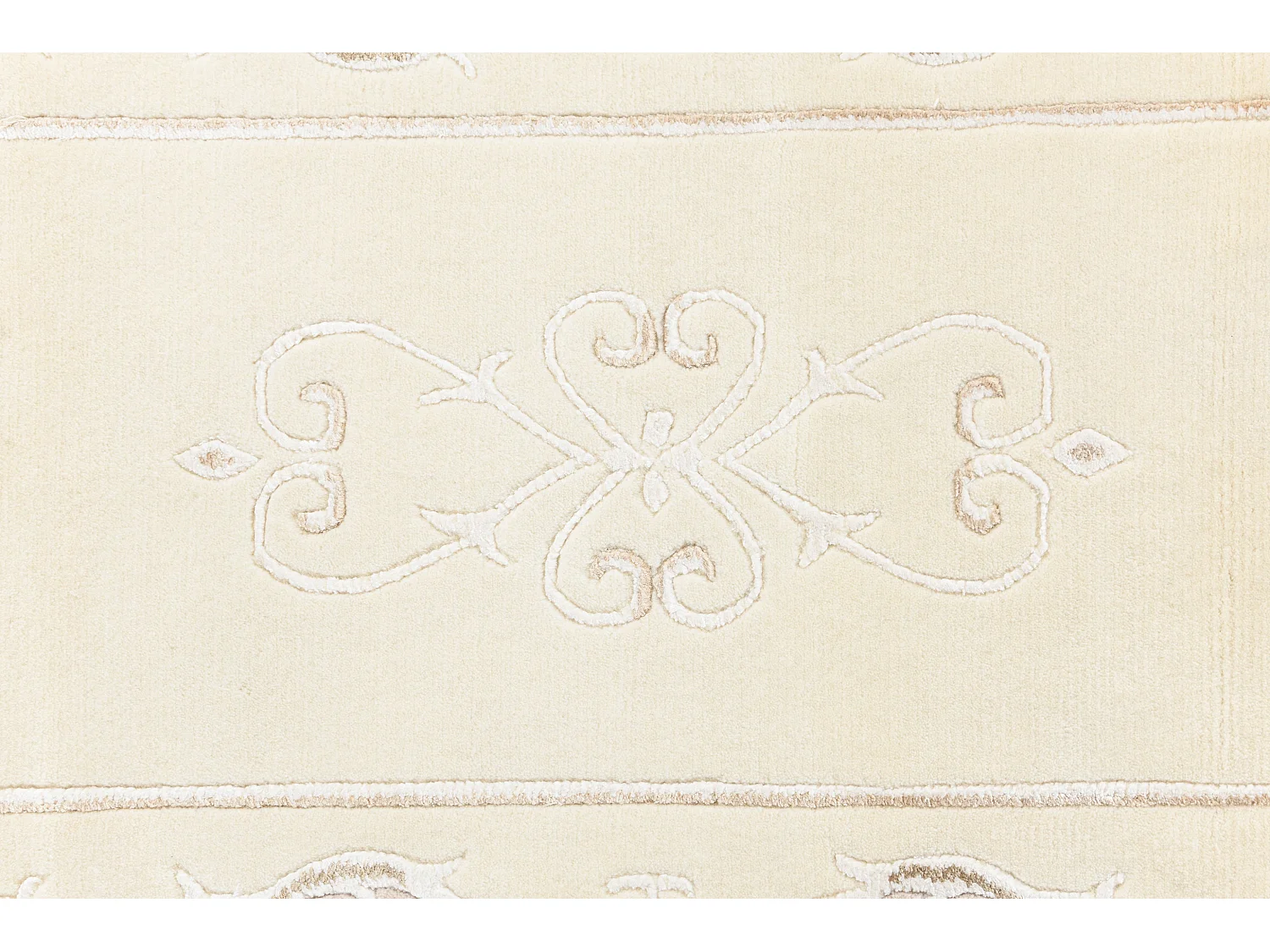 Läufer-Wollteppich 84x198 Beige Darya