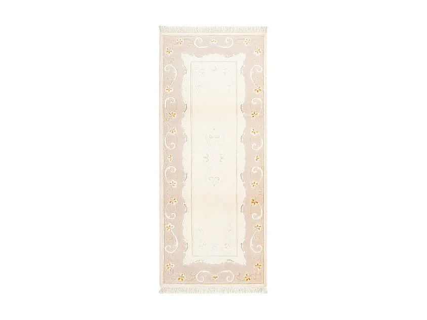 Tapis de couloir en laine 84x198 beige Darya