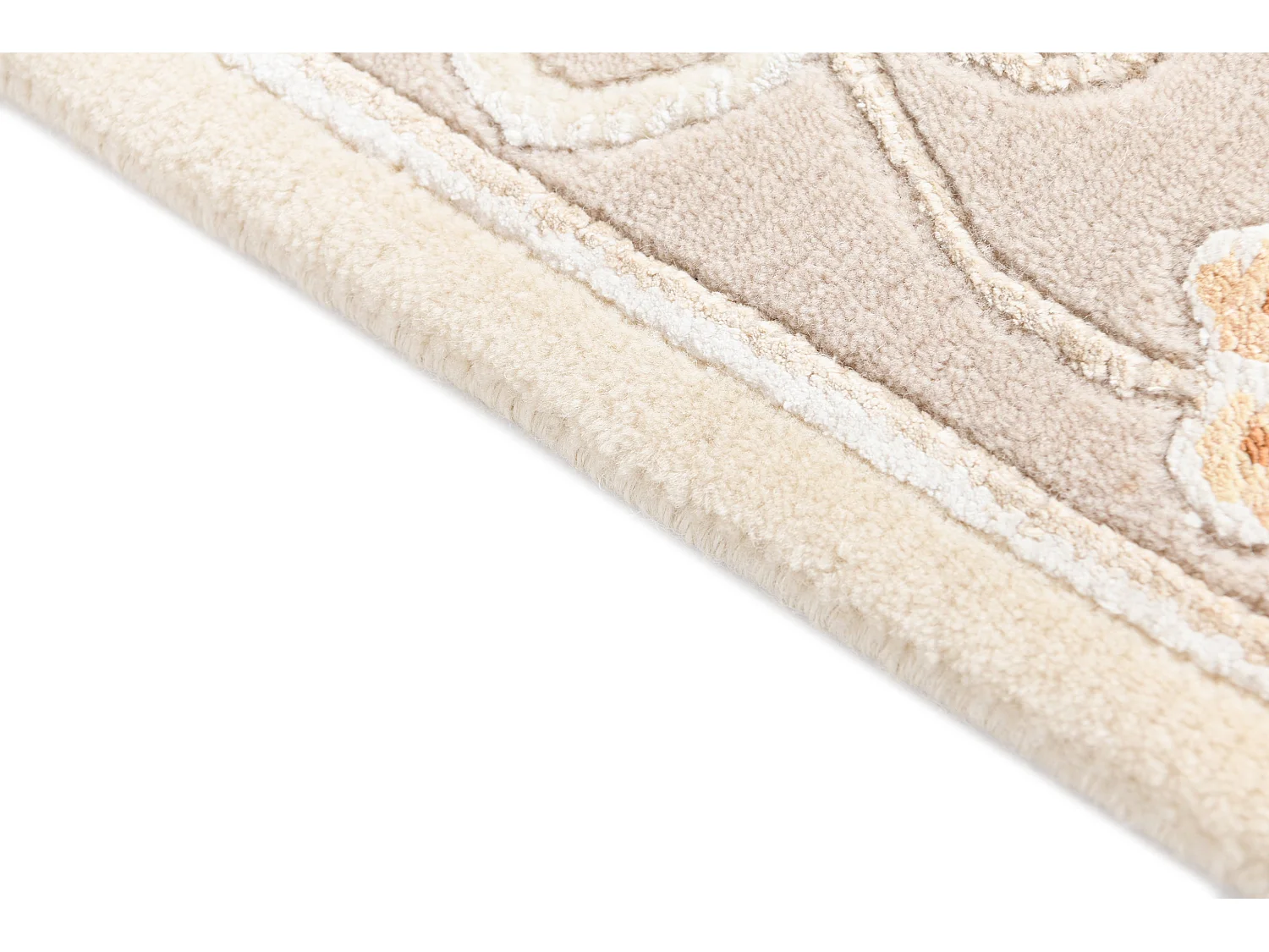 Tapis de couloir en laine 84x198 beige Darya