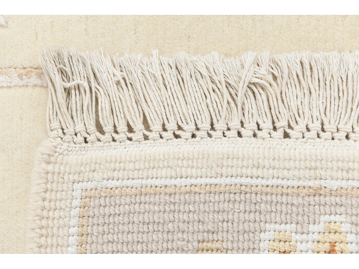 Tapis de couloir en laine 84x198 beige Darya