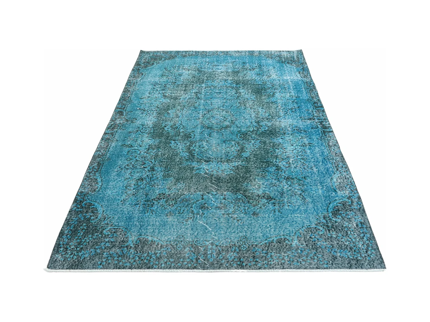 Wollteppich 163x272 Blau Ultra Vintage