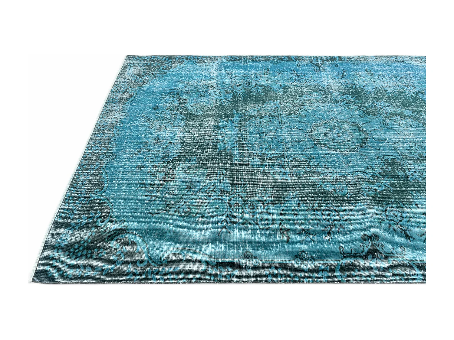 Wollteppich 163x272 Blau Ultra Vintage