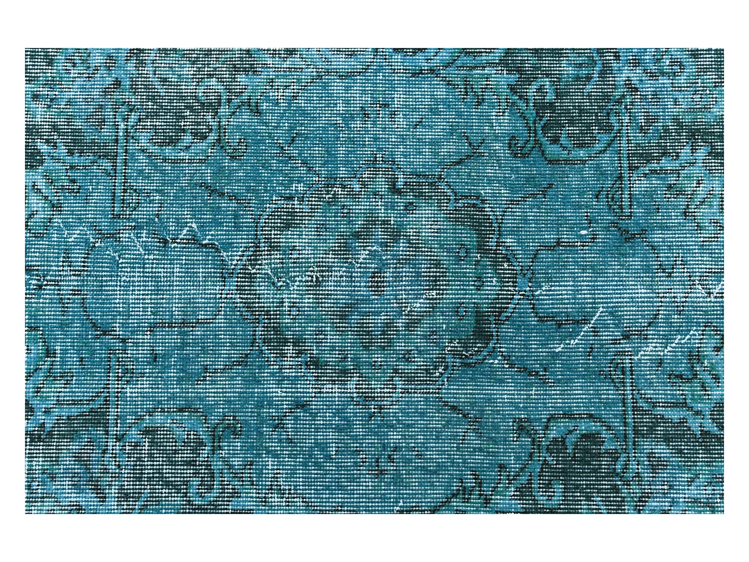 Wollteppich 163x272 Blau Ultra Vintage