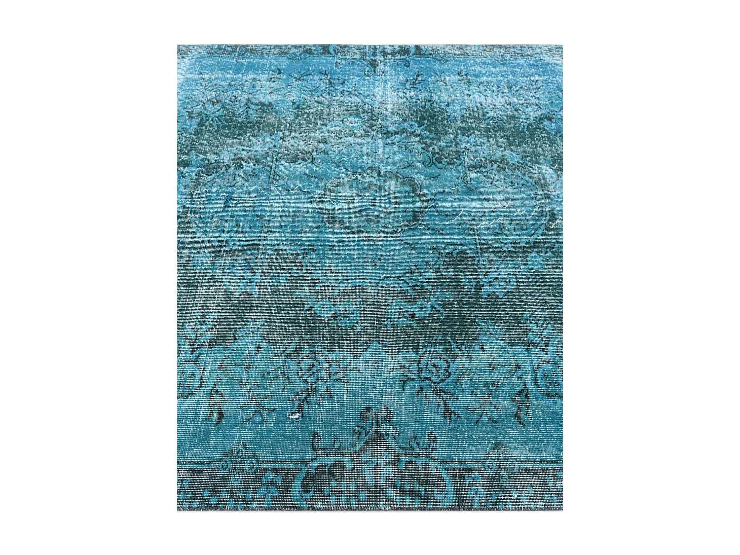 Tapis de laine 163x272 Bleu Ultra Vintage
