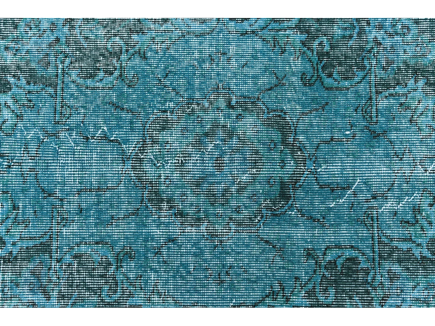 Tapis de laine 163x272 Bleu Ultra Vintage
