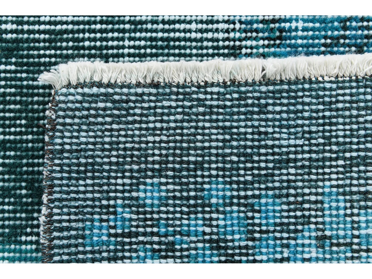 Tapis de laine 163x272 Bleu Ultra Vintage