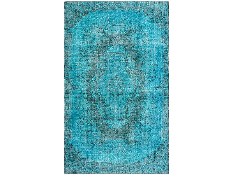 Tapis de laine 163x272 Bleu Ultra Vintage