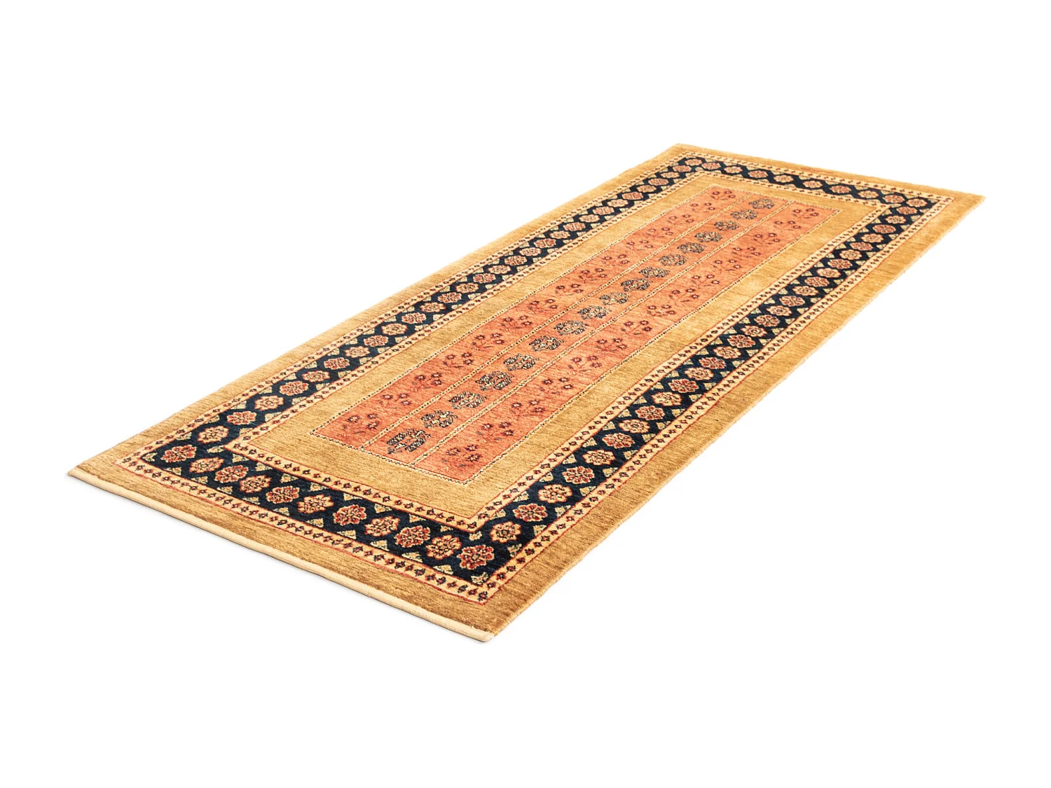 Tapis de couloir en laine 83x208 brun Kashkuli