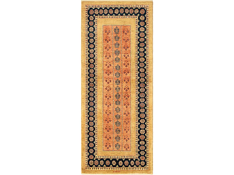 Tapis de couloir en laine 83x208 brun Kashkuli