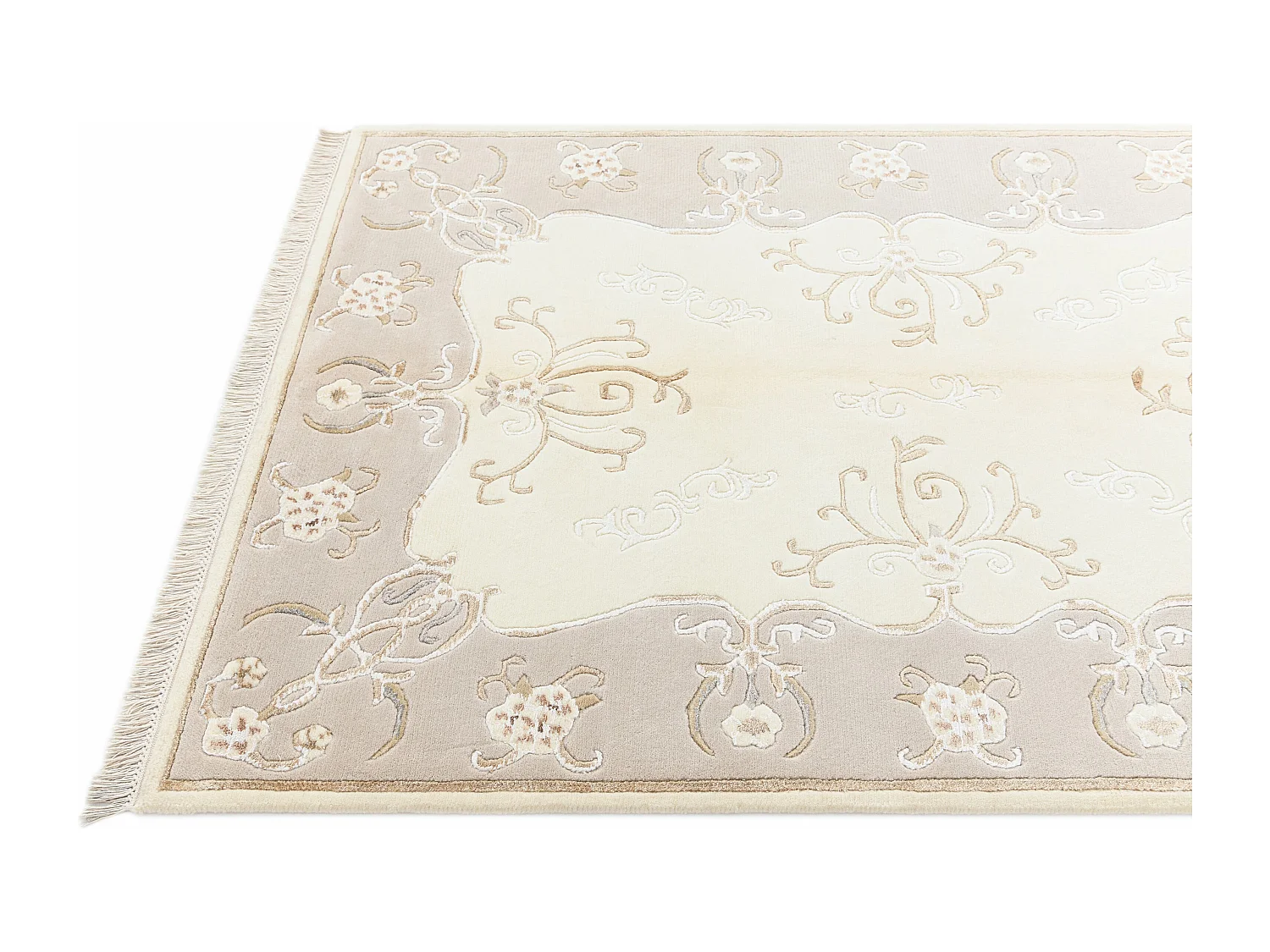 Tapis de laine 122x183 beige Darya