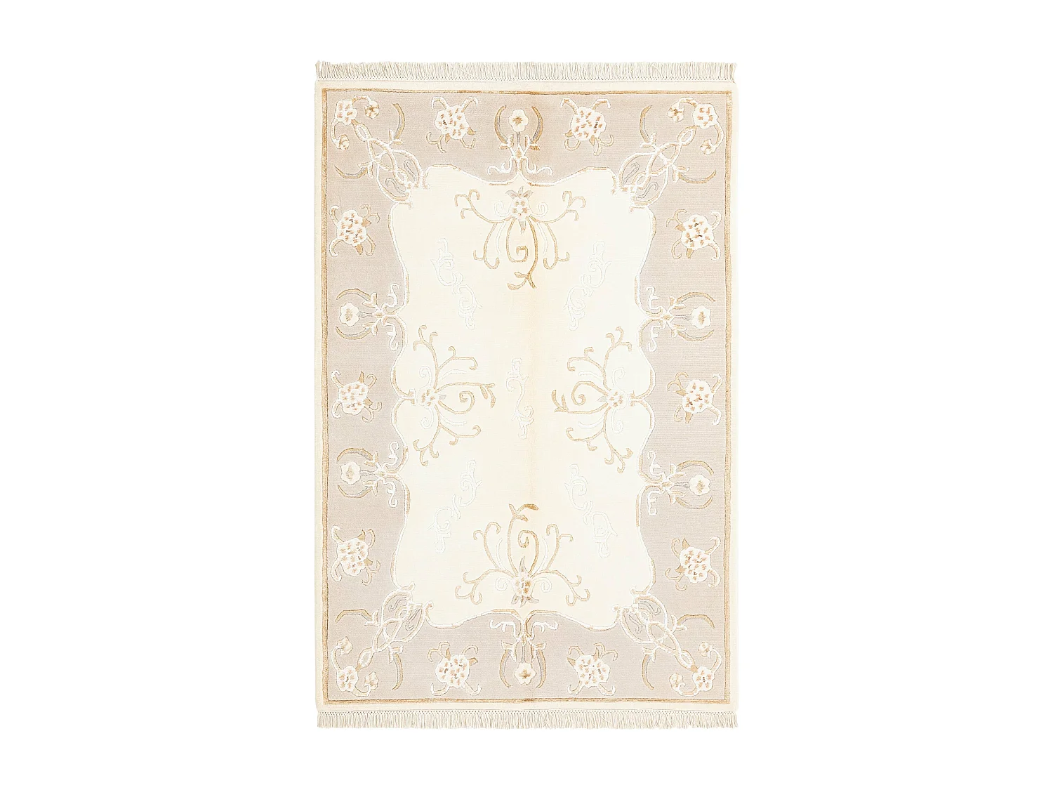 Tapis de laine 122x183 beige Darya