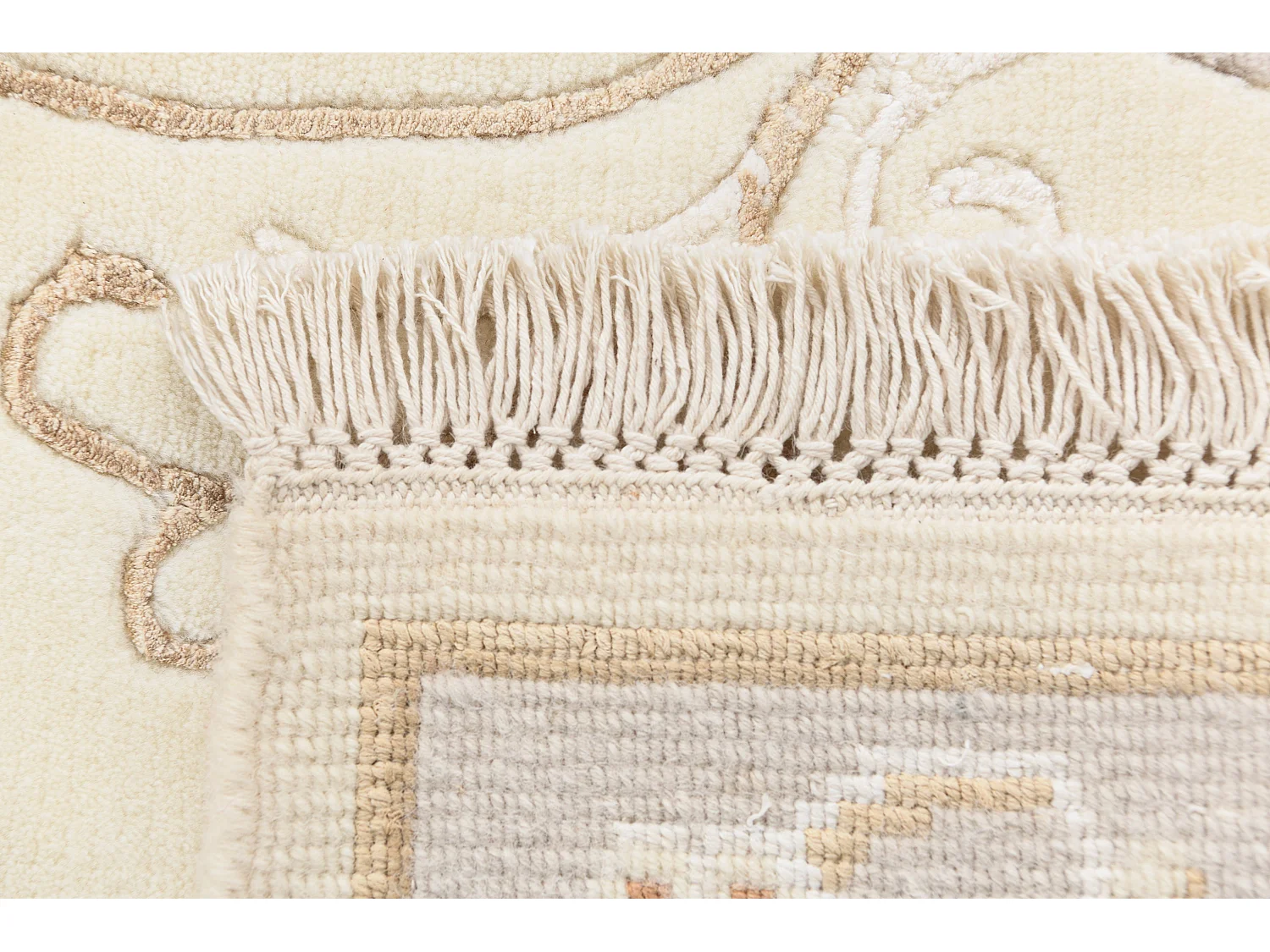 Tapis de laine 122x183 beige Darya