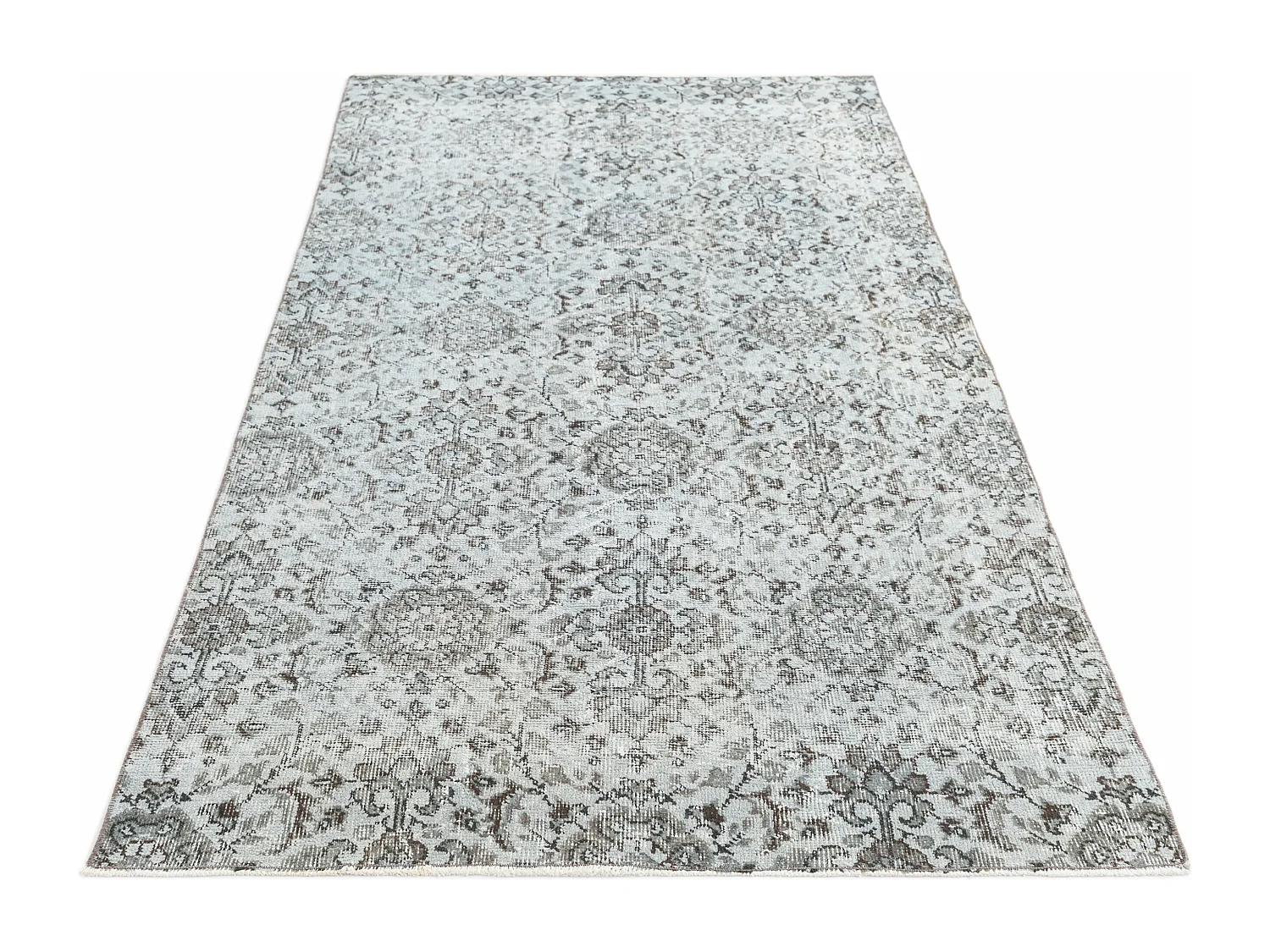 Tapis de laine 114x213 Bleu Ultra Vintage