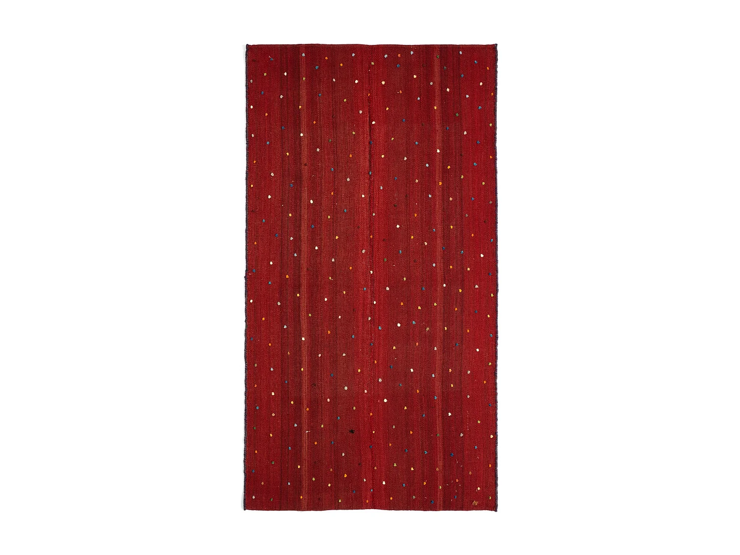 Tapis de laine 116x216 orange Jajim