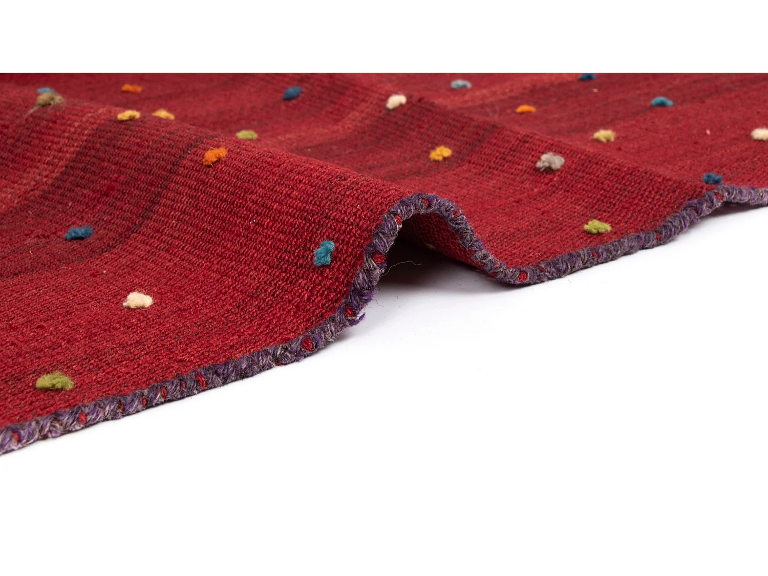 Tapis de laine 116x216 orange Jajim