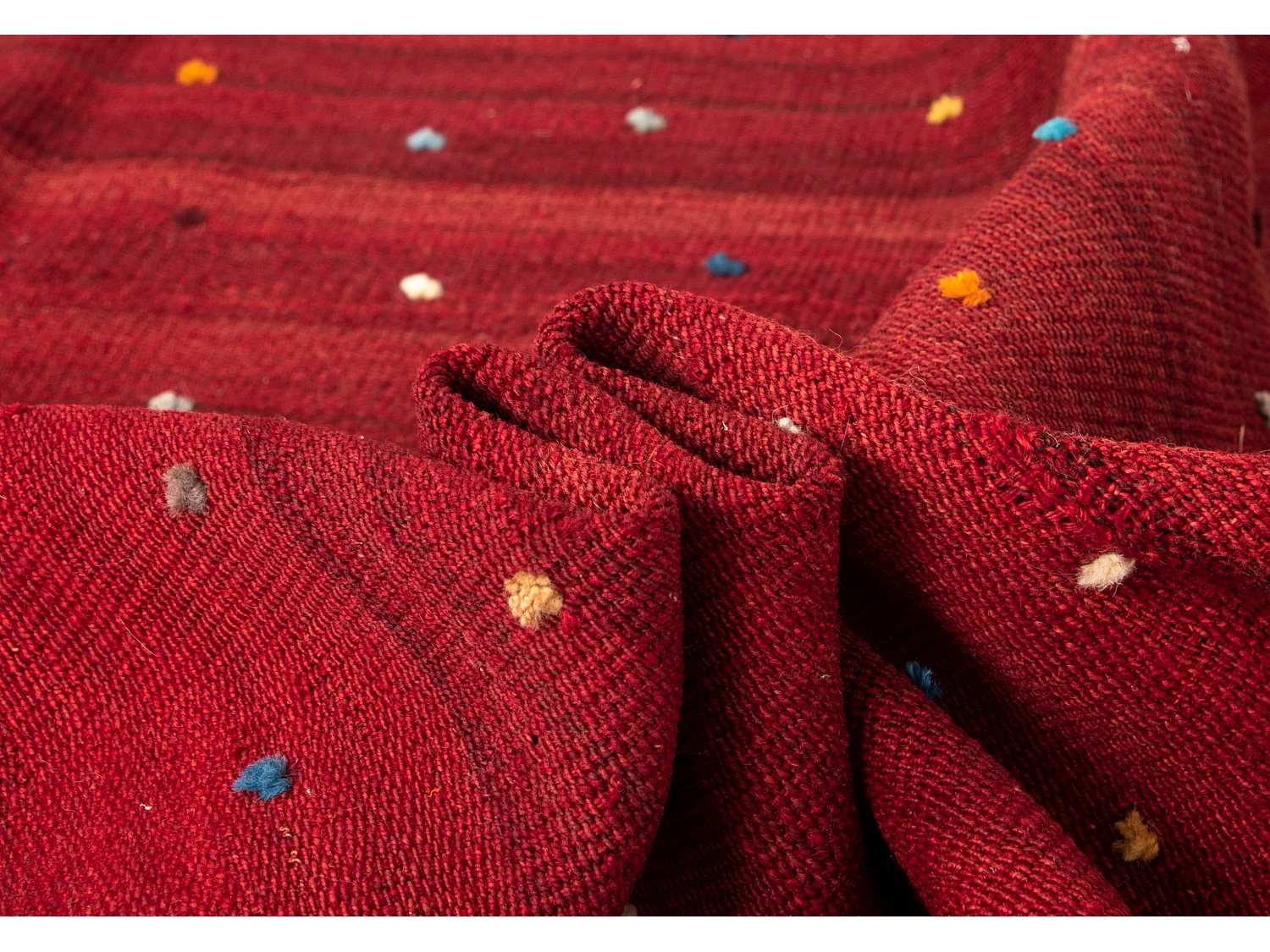 Tapis de laine 116x216 orange Jajim