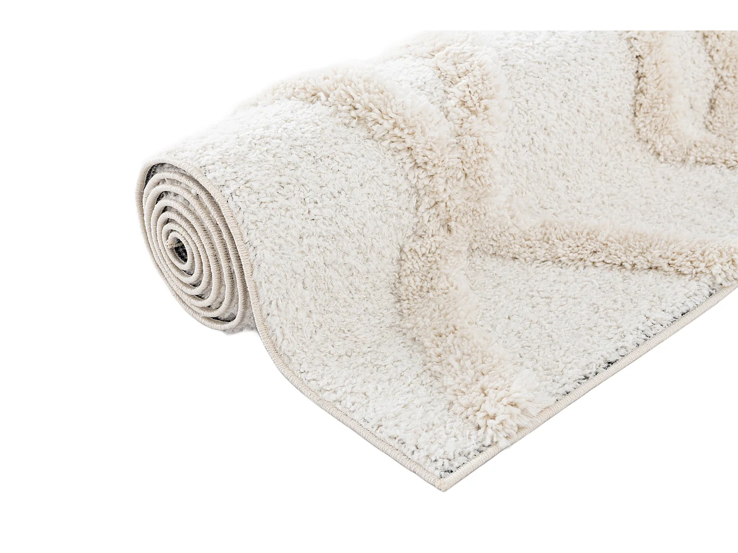 Tappeto shaggy  160x245 Bianco Thun Tribus