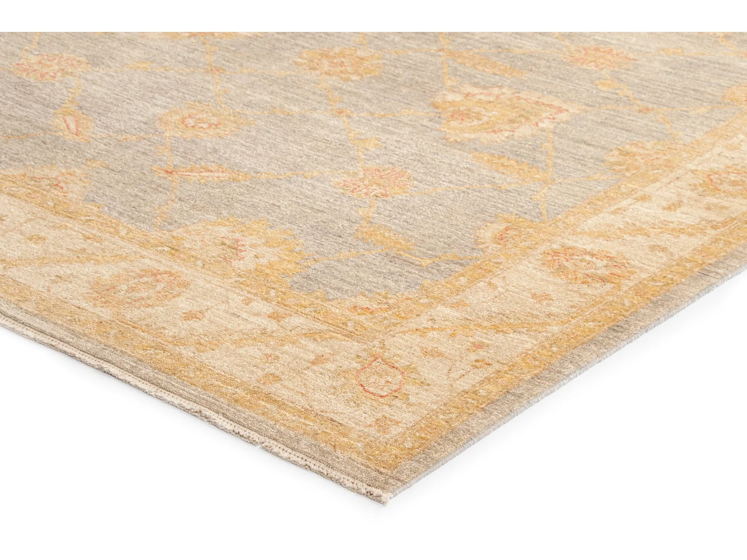 Tapis de laine 174x237 gris Kaizar
