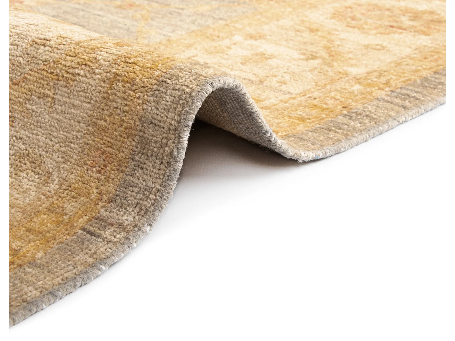 Tapis de laine 174x237 gris Kaizar