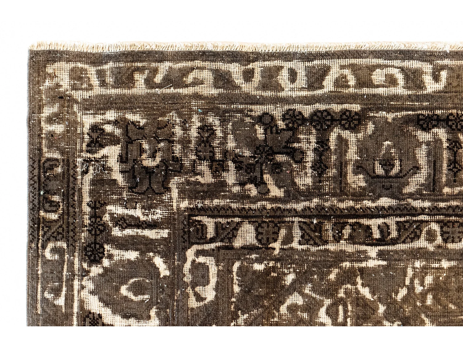 Wollteppich 194x295 Braun Vintage Royal