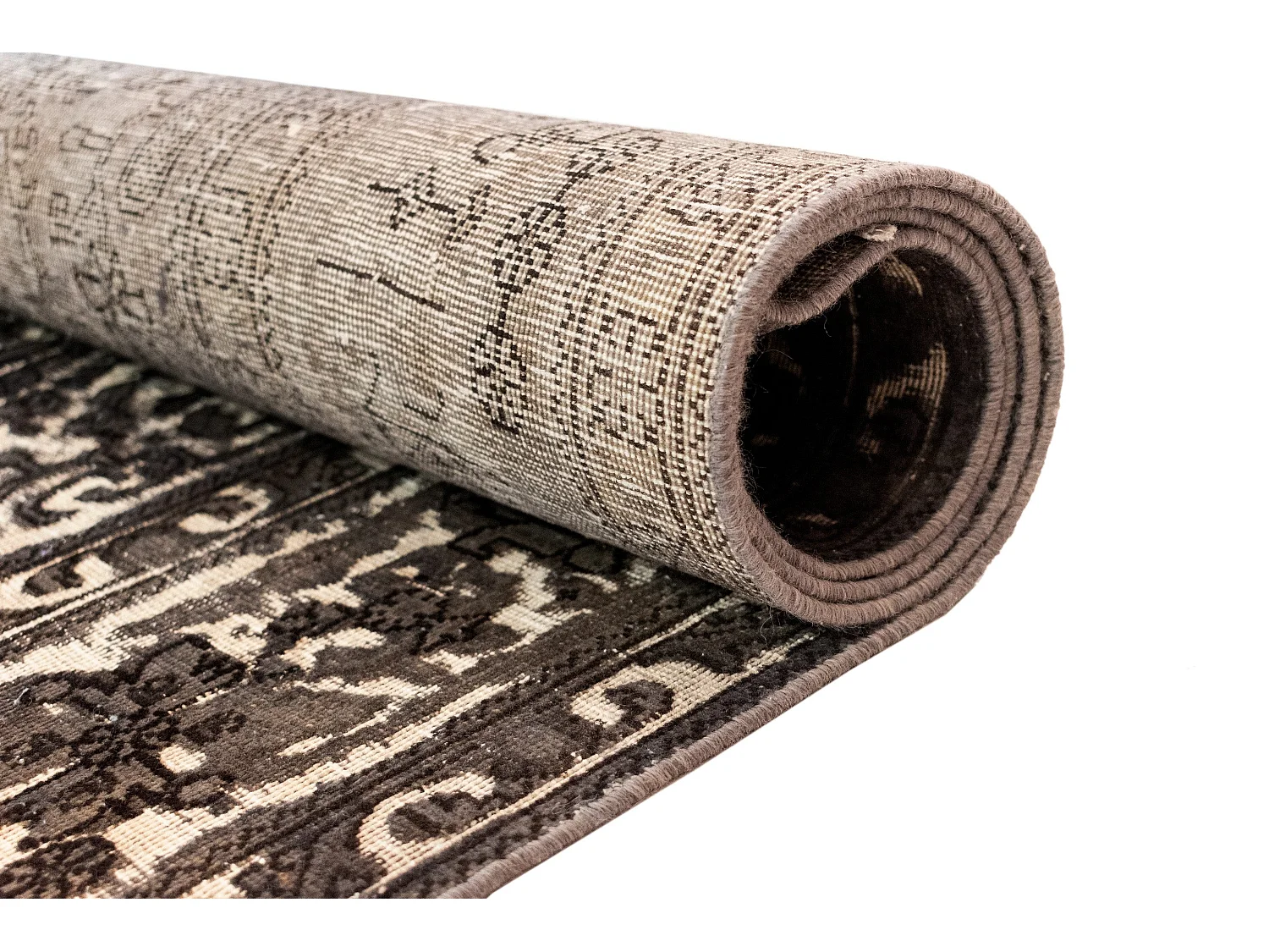 Tapis de laine 194x295 brun Vintage Royal