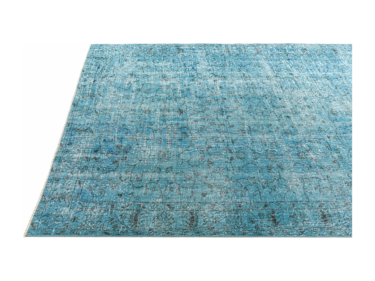 Wollteppich 163x262 Blau Ultra Vintage