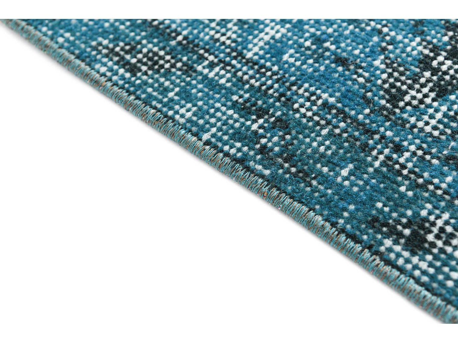 Wollteppich 163x262 Blau Ultra Vintage