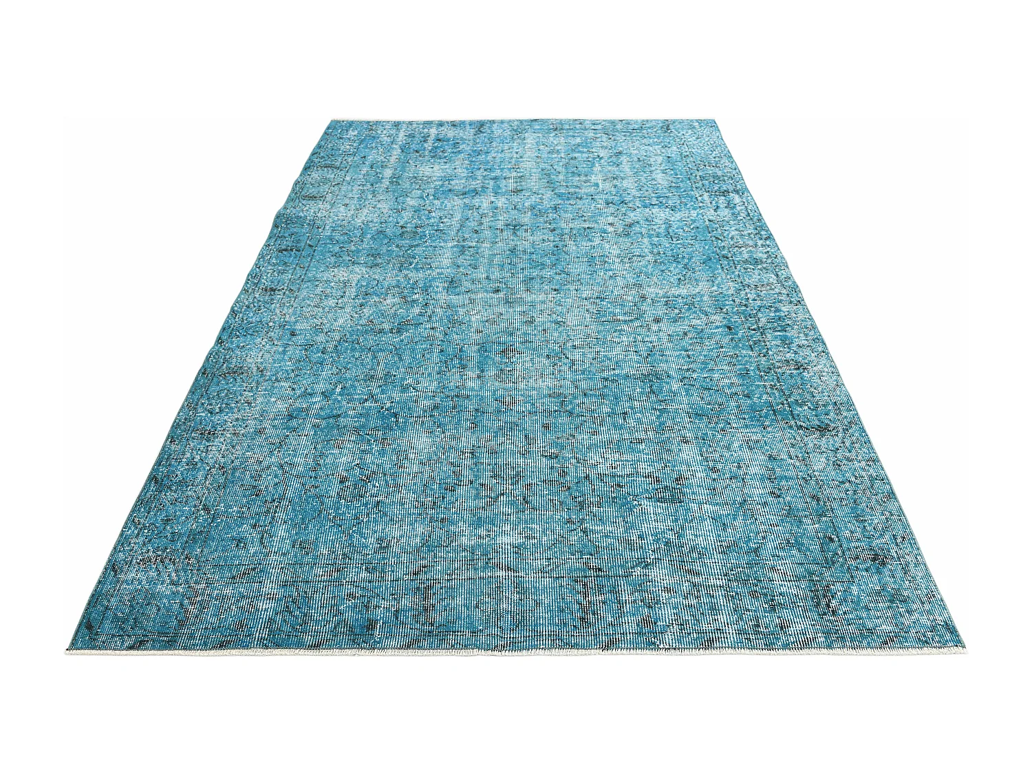Tapis de laine 163x262 Bleu Ultra Vintage